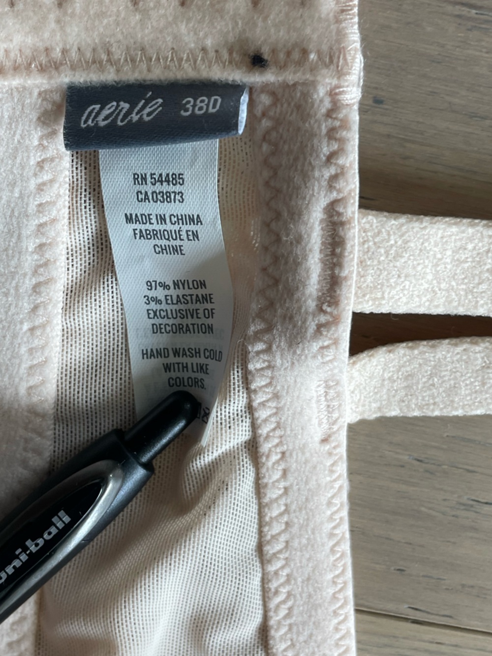 Aerie Light Blush Lace Wireless Everyday Bra 38D - Picture 6 of 8